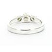 Three-Stone Diamond Engagement Ring 14K White Gold Round 0.84 TCW