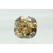 Diamond Wedding Ring Cushion Champagne Color Treated 14K Yellow Gold VS1 1.03 CT