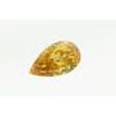 Pear Shape Diamond Natural Fancy Orange 0.60 Carat SI1