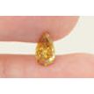 Pear Shape Diamond Natural Fancy Orange 0.60 Carat SI1