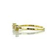 Open Diamond Ring Natural Double Round in 14K Solid Yellow Gold 0.23 TCW