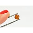 Cushion Cut Diamond Fancy Orange Color 1.33 Carat I1