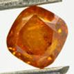 Cushion Cut Diamond Fancy Orange Color 1.33 Carat I1