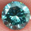 Round Cut Fancy Blue Diamond 0.45 Carat VS2 5.01X4.87 MM