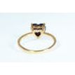 Black Heart Diamond Hidden Halo Engagement Ring 14K Rose Gold 2.22 TCW