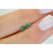 Round Cut Diamond Pair Fancy Green Color VS2 0.40 TCW
