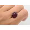 8.28 Carat Oval Shaped Red Ruby Gemstone