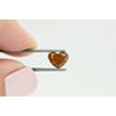 Heart Cut Diamond Natural Fancy Brownish Orange 1.60 Carat I1