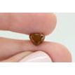 Heart Cut Diamond Natural Fancy Brownish Orange 1.60 Carat I1