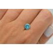 Loose Blue Diamond Round Shape 1.97 Carat Fancy Color I1 Earth Mined Enhanced
