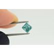 Princess Cut Diamond Fancy Greenish Blue VS2 Certified 0.61 Carat