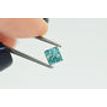 Princess Cut Diamond Fancy Greenish Blue VS2 Certified 0.61 Carat