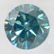 Round Cut Diamond Fancy Blue 0.31 Carat I1 IGI Certificate