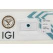 0.31 Carat Round Cut Diamond Fancy Blue Color SI1 IGI Certificate