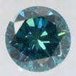 0.31 Carat Round Cut Diamond Fancy Blue Color SI1 IGI Certificate