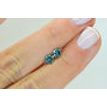 Round Shape Diamond Pair Fancy Green Color Loose Natural Enhanced VS1 0.84 TCW