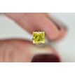 Yellow Diamond Solitaire Wedding Ring Natural Princess White Gold 14K VVS2 1.05 CT