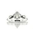 Pear Shape Diamond Infinity Engagement Ring Split Shank 0.86 Ct Natural 14K White Gold