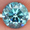 Loose Fancy Blue Round Diamond 0.75 Carat SI1