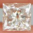 Loose Princess Diamond 1.01 Carat G SI1 Certified 5.23 MM