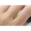1 Carat Yellow Princess Diamond SI2 5.19X4.92 MM