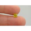 1 Carat Yellow Princess Diamond SI2 5.19X4.92 MM