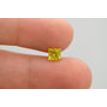1 Carat Yellow Princess Diamond SI2 5.19X4.92 MM