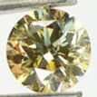 Round Cut Diamond Natural Fancy Champagne Color Loose SI1 Certified 2.02 Carat