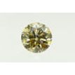 Round Cut Diamond Natural Fancy Champagne Color Loose SI1 Certified 2.02 Carat