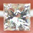 Princess Cut Diamond 0.52 Carat G Color SI1