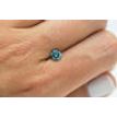 Loose Round Shape Diamond Fancy Blue Color Real 0.75 Carat SI3 Natural Enhanced