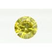 Round Cut Diamond Fancy Yellow 2.03 Carat SI1