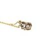 1 Carat Brown Oval Diamond Solitaire Pendant 14K Yellow Gold IGI