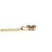 1 Carat Brown Oval Diamond Solitaire Pendant 14K Yellow Gold IGI