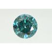 Fancy Blue Diamond Loose Round Shape SI2 Natural Enhanced Polished 0.70 Carat
