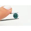 Loose Blue Diamond Round Cut Fancy Color SI1 Real Enhanced 1.51 Carat For Ring