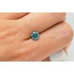 Loose Blue Diamond Round Cut Fancy Color SI1 Real Enhanced 1.51 Carat For Ring