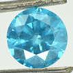 Loose Blue Diamond Fancy Color Round Shaped SI2 Certified Enhanced 1.42 Carat