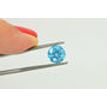 Loose Blue Diamond Fancy Color Round Shaped SI2 Certified Enhanced 1.42 Carat