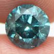 Loose Round Cut Diamond Real 1.50 Carat Fancy Blue Color Enhanced SI2 Certified