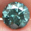 Loose Round Shape Diamond 1.34 Carat Fancy Blue SI2 Natural Enhanced For Ring