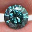 Loose Round Shape Diamond Fancy Blue 1.48 Carat SI1