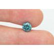 Loose Round Shape Diamond Real Fancy Blue Color 1.39 Carat SI2 Enhanced For Ring