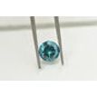 Loose Round Shape Diamond Real Fancy Blue Color 1.39 Carat SI2 Enhanced For Ring