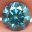 Loose Round Shaped Fancy Blue Diamond 1.37 ct SI1 