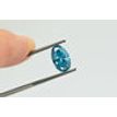 Fancy Blue Oval Diamond 1.43 Carat SI2