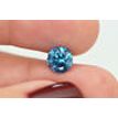 Round Cut Diamond Fancy Blue Color SI3 1.43 Carat Loose Enhanced Real For Ring