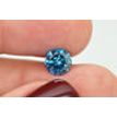 Round Cut Diamond Fancy Blue Color SI3 1.43 Carat Loose Enhanced Real For Ring