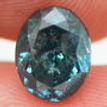 Loose Fancy Blue Oval Diamond 1.51 Carat I1