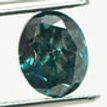 Loose Fancy Blue Oval Diamond 1.51 Carat I1